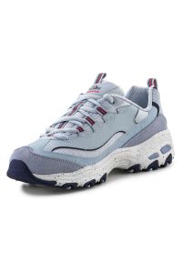 skechers - Buty Skechers D'Lites - Bold Views 149589-LBMT niebieskie. Kolor: niebieski. Sport: turystyka piesza #3