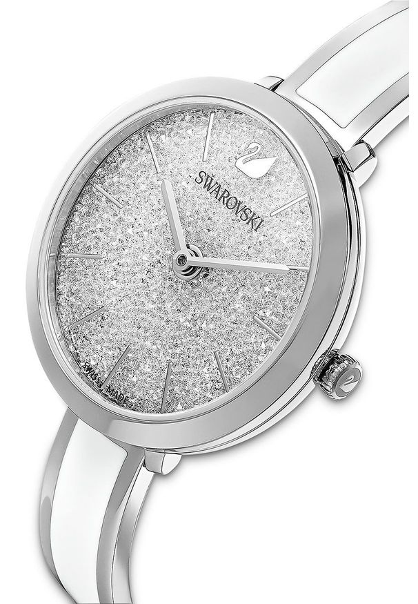 Swarovski - Zegarek CRYSTALLINE DELIGHT. Kolor: biały. Materiał: materiał