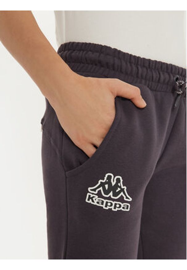 Kappa Spodnie dresowe Fres 321T7UW Szary Regular Fit. Kolor: szary. Materiał: syntetyk