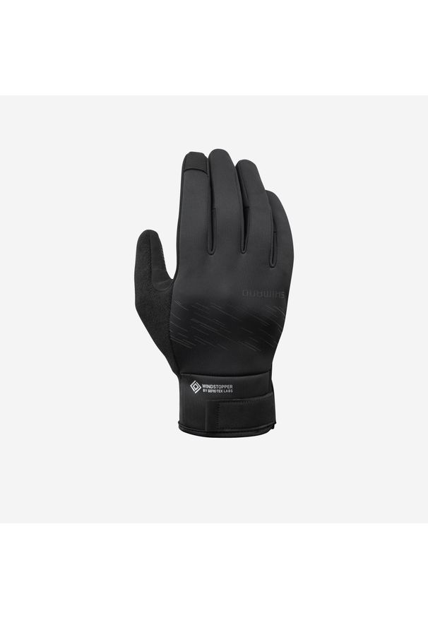 SHIMANO - Rękawiczki na rower Windstopper® Gore-Tex Labs ciepłe. Materiał: poliester, polar. Technologia: Gore-Tex. Sport: kolarstwo