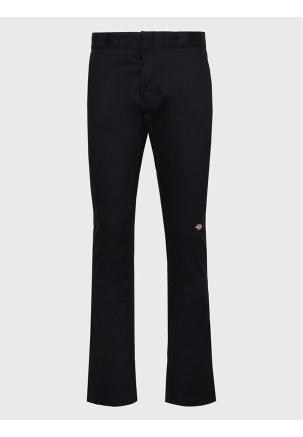 Dickies Spodnie materiałowe Double DK0A4YBCBLK Czarny Slim Fit. Kolor: czarny. Materiał: bawełna