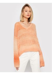 Guess Sweter Ariane W1BR14 Z2W30 Pomarańczowy Relaxed Fit. Kolor: pomarańczowy. Materiał: syntetyk #1