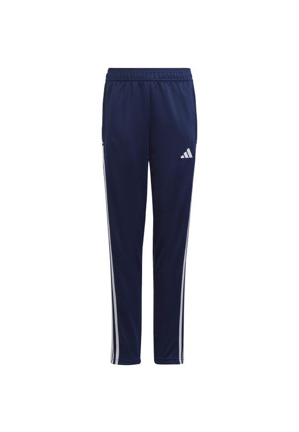 Adidas - Spodnie dla dzieci adidas Tiro 23 League Training. Kolor: niebieski, biały, wielokolorowy