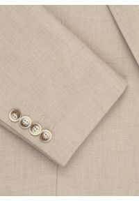 Pako Lorente - PAKO LORENTE – Beżowa marynarka męska bez podszewki. Okazja: na co dzień. Kolor: beżowy. Materiał: jeans. Wzór: gładki. Sezon: wiosna. Styl: casual #9