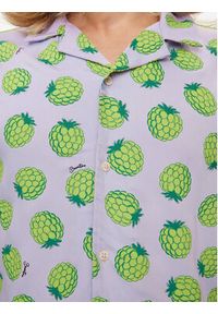 United Colors of Benetton - United Colors Of Benetton Koszula 5XRBUQ047 Fioletowy Regular Fit. Kolor: fioletowy. Materiał: wiskoza #3