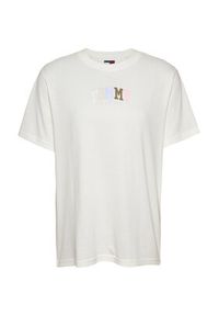 Tommy Jeans T-Shirt Color Varsity DW0DW21337 Écru Relaxed Fit. Materiał: bawełna #12