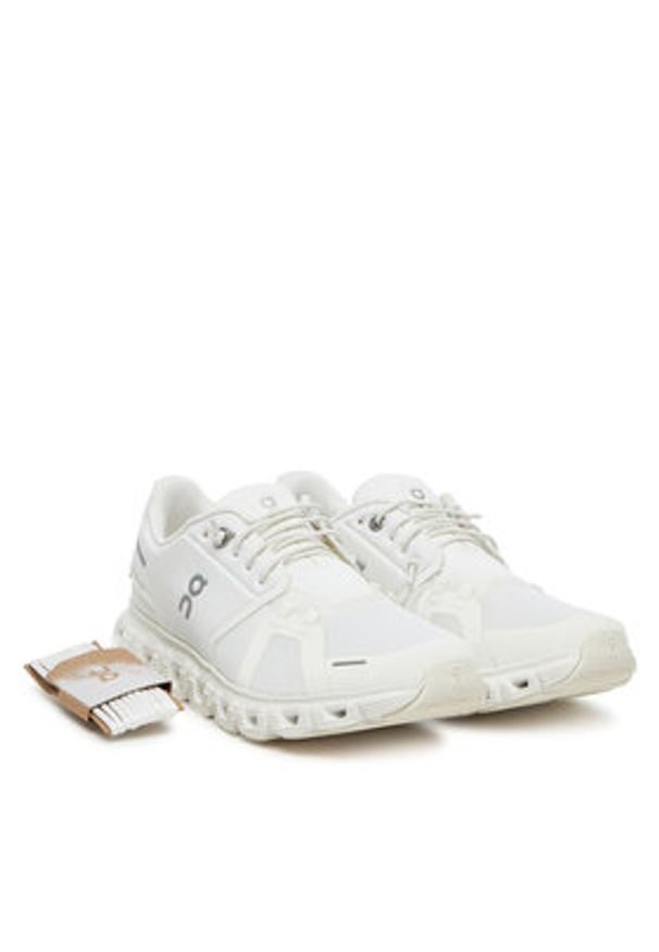 On Sneakersy Cloud 6 3WF10061200 Biały. Kolor: biały. Materiał: materiał