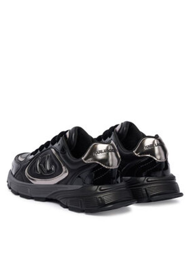Karl Lagerfeld - KARL LAGERFELD Sneakersy KL65535 Czarny. Kolor: czarny. Materiał: skóra