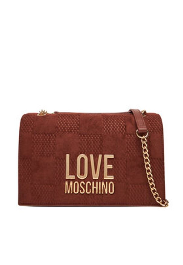Love Moschino - LOVE MOSCHINO Torebka JC4122PP0NKB120A Brązowy. Kolor: brązowy. Materiał: skórzane