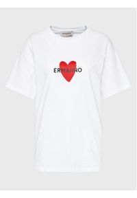 Ermanno Firenze T-Shirt D42EL023EK4 Biały Regular Fit. Kolor: biały. Materiał: bawełna #1