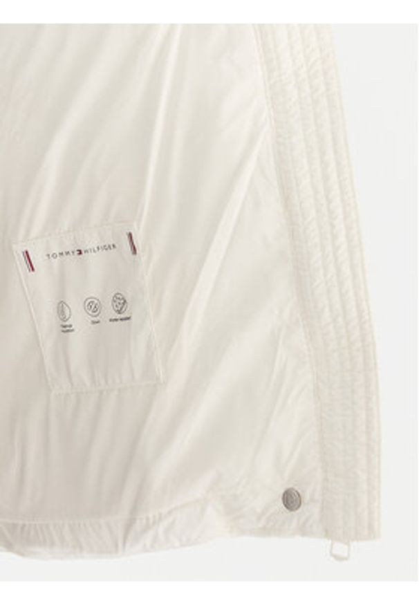 TOMMY HILFIGER - Tommy Hilfiger Kurtka puchowa WW0WW45739 Écru Regular Fit. Materiał: syntetyk