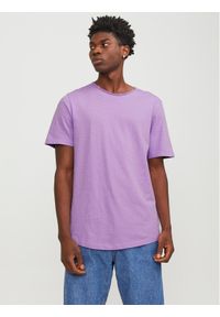 Jack & Jones - Jack&Jones T-Shirt Basher 12182498 Fioletowy Regular Fit. Kolor: fioletowy. Materiał: bawełna #1