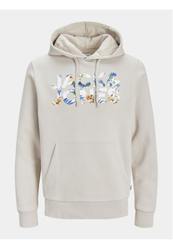 Jack & Jones Bluza Jeff 12250682 Beżowy Standard Fit. Kolor: beżowy. Materiał: bawełna