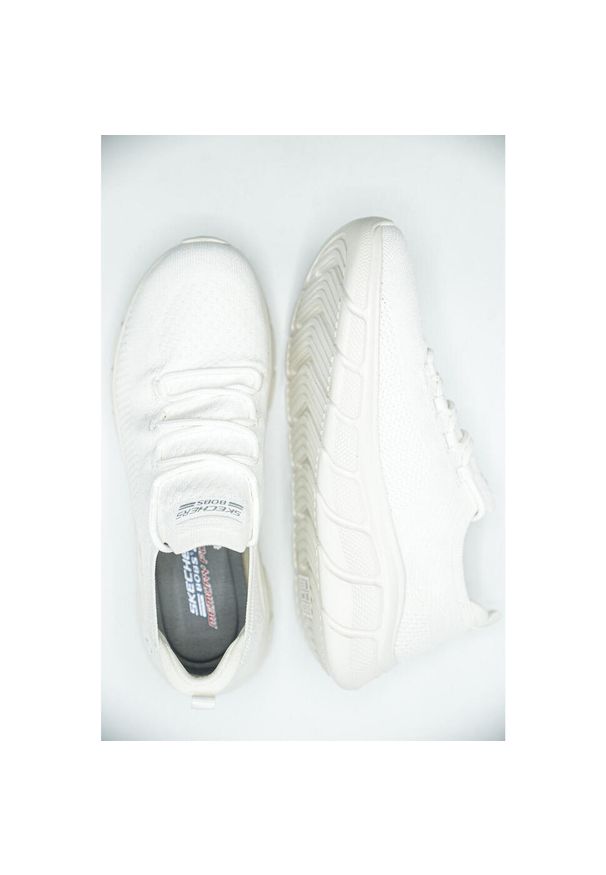 skechers - Buty do chodzenia sneakersy damskie Skechers Bobs Sport B Flex-Color Connect. Kolor: biały. Model: Skechers Sport. Sport: turystyka piesza