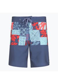 Szorty kąpielowe męskie Quiksilver Surfsilk Hawaii Blocked 19". Kolor: niebieski