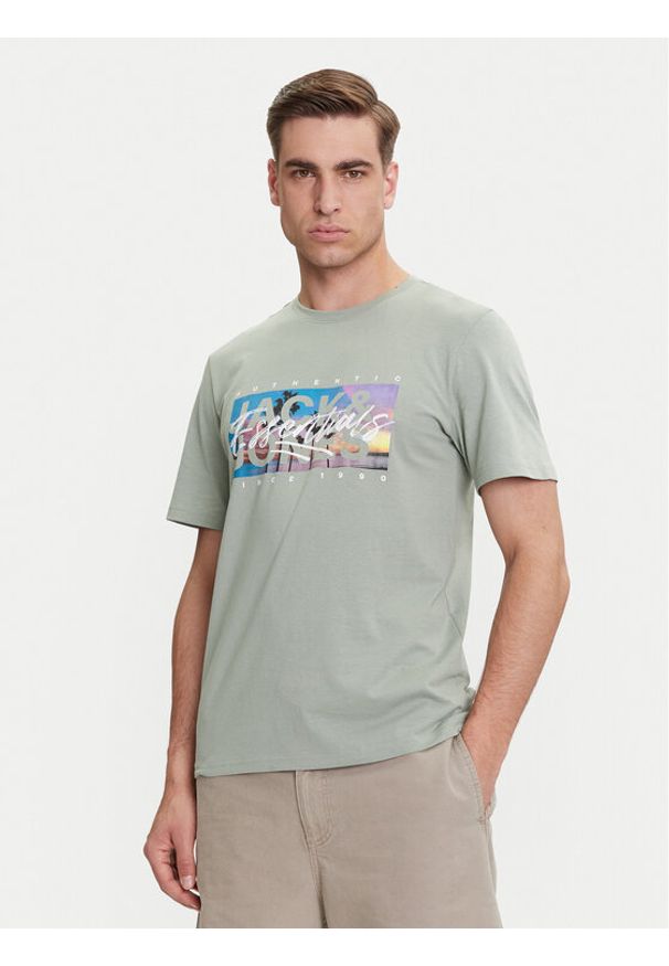 Jack & Jones T-Shirt Colton 12268438 Zielony Standard Fit. Kolor: zielony. Materiał: bawełna
