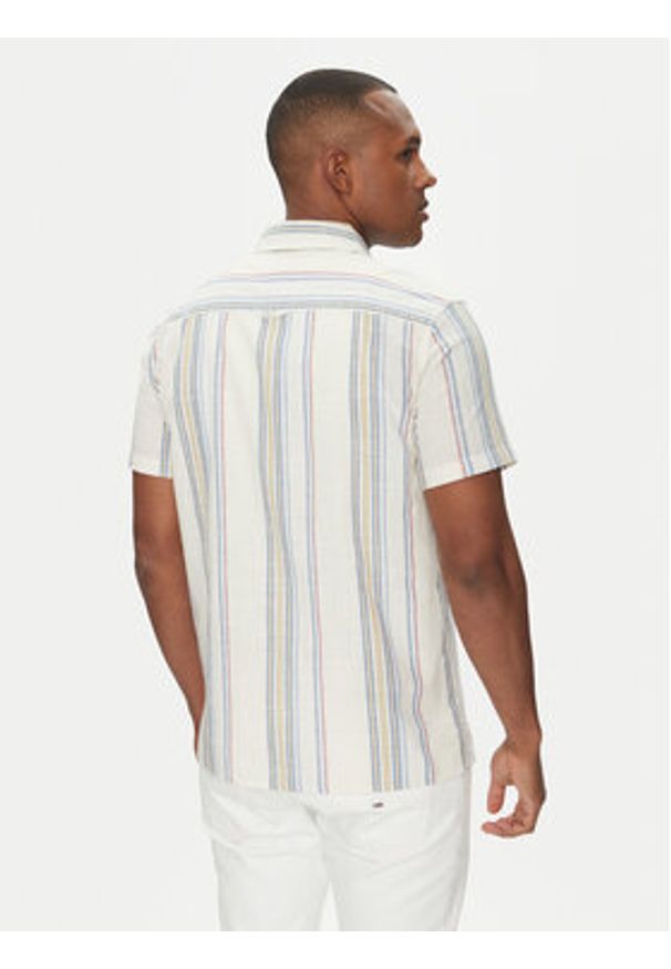 Tommy Jeans Koszula DM0DM21302 Beżowy Regular Fit. Kolor: beżowy. Materiał: bawełna