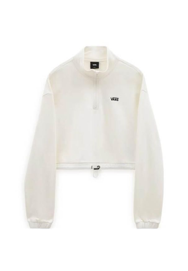 Bluzy sportowa damska Vans Left Chest Half Zip. Kolor: biały. Sport: skateboard