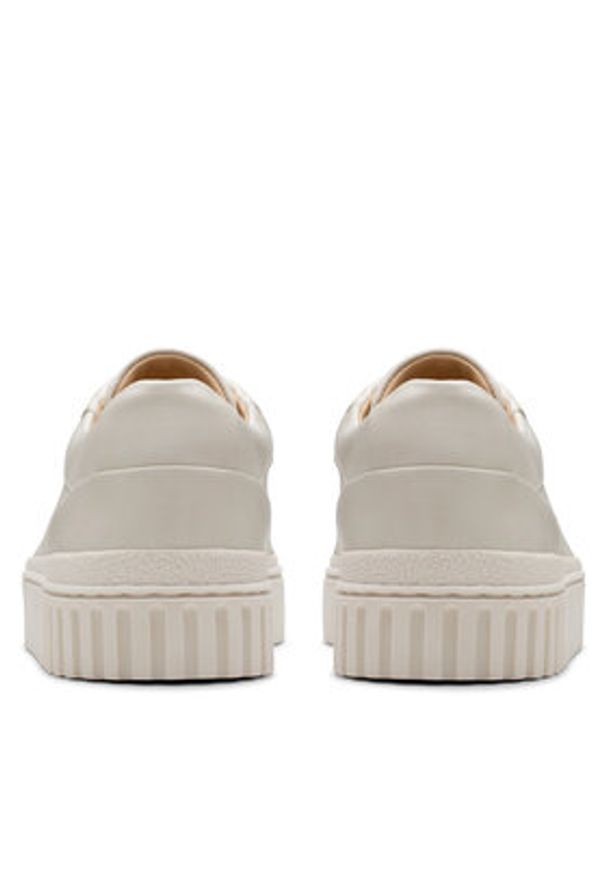 Clarks Sneakersy Mayhill Bay 26181207 Biały. Kolor: biały. Materiał: skóra