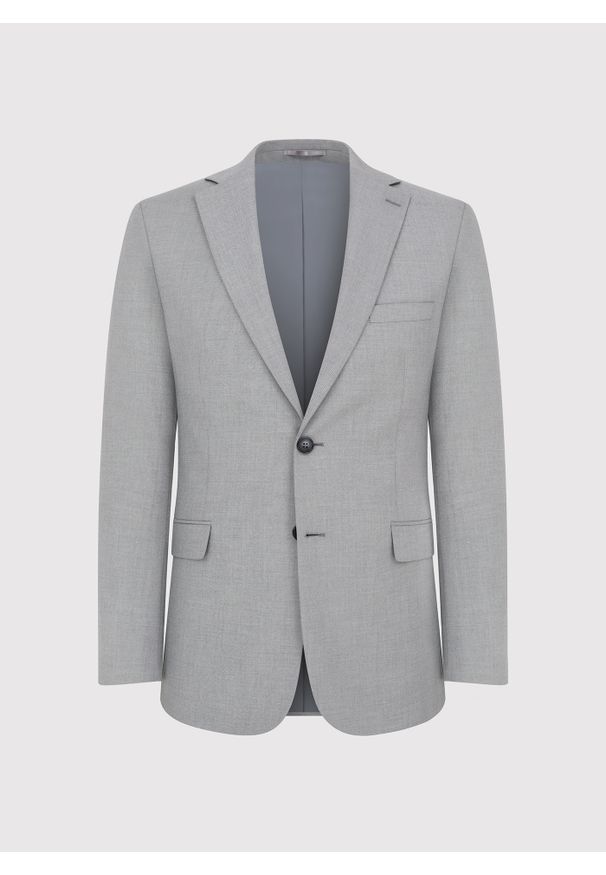 Pako Lorente - PAKO LORENTE - Szara marynarka garniturowa. Kolor: szary. Materiał: poliester, elastan, wiskoza. Styl: młodzieżowy