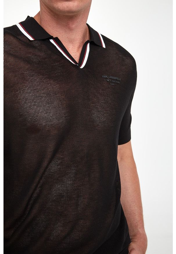 Karl Lagerfeld - Polo męskie KARL LAGERFELD. Typ kołnierza: polo