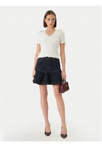 Morgan Spódnica jeansowa 261-JSOUBIA Granatowy Regular Fit. Kolor: niebieski. Materiał: bawełna #3