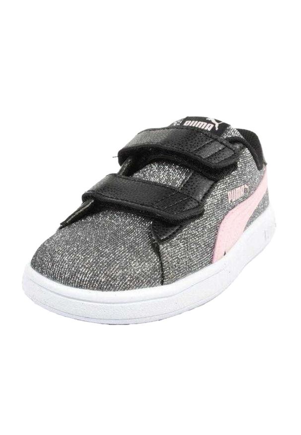 Puma - Skórzane Buty Dziecięce Smash V2. Kolor: różowy. Materiał: skóra. Sport: turystyka piesza