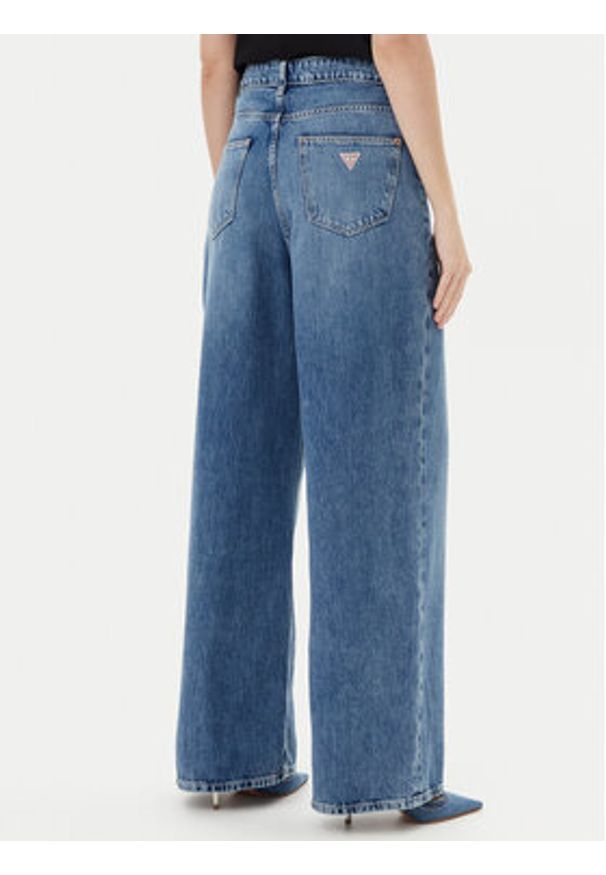 Guess Jeansy W5YA2G D5QKB Niebieski Wide Leg. Kolor: niebieski
