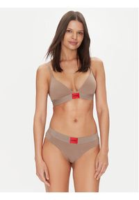 Hugo - HUGO Biustonosz braletka Red Label 50469647 Beżowy. Kolor: beżowy. Materiał: bawełna