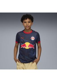 Puma - Młodzieżowa koszulka wyjazdowa FC Red Bull Salzburg 25/26 PUMA New Navy Red Blue. Kolor: czerwony, niebieski, wielokolorowy. Sport: piłka nożna