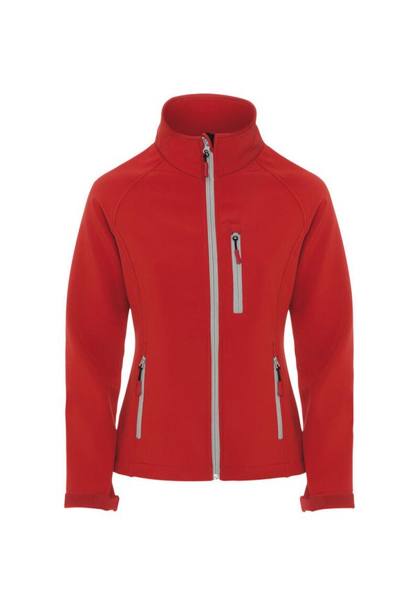 ROLY - Kurtka Damska Antartida Soft Shell. Kolor: czerwony. Sport: turystyka piesza