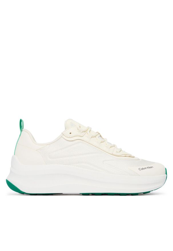 Sneakersy Calvin Klein. Kolor: kremowy