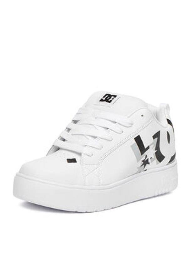 DC Shoes Sneakersy CEO-COURT GRAFFIK PLATFORM DC02422101 Biały. Kolor: biały. Materiał: skóra. Obcas: na platformie