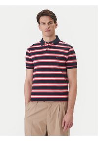 TOMMY HILFIGER - Tommy Hilfiger Polo 1985 MW0MW17770 Granatowy Regular Fit. Typ kołnierza: polo. Kolor: niebieski. Materiał: bawełna #1