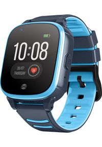 FOREVER - Smartwatch Forever Look Me KW-500 Czarno-niebieski (GSM107171). Rodzaj zegarka: smartwatch. Kolor: czarny, wielokolorowy, niebieski #1