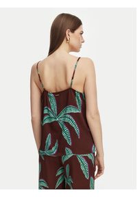 LOLA CASADEMUNT Top LS2615121 Brązowy Regular Fit. Kolor: brązowy. Materiał: wiskoza #5