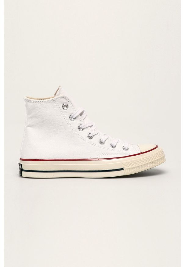 Converse trampki Chuck 70 damskie kolor biały C162056. Nosek buta: okrągły. Zapięcie: sznurówki. Kolor: biały. Materiał: guma