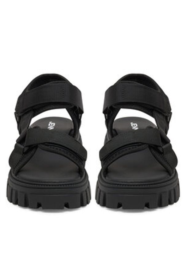 Jenny - JENNY Sandały JACKIE WYL04058-1 Czarny. Kolor: czarny. Materiał: materiał