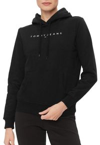 Tommy Jeans - TOMMY JEANS Czarna damska bluza. Kolor: czarny #4