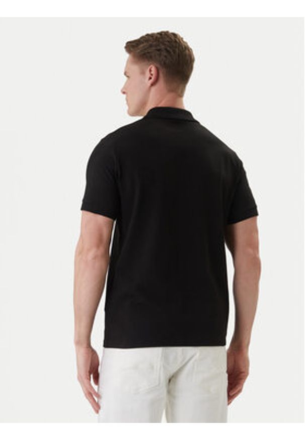 Karl Lagerfeld - KARL LAGERFELD Polo 745780 562235 Czarny Regular Fit. Typ kołnierza: polo. Kolor: czarny. Materiał: bawełna