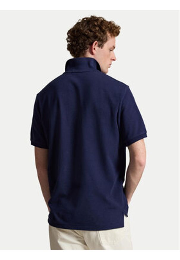 Polo Ralph Lauren Polo 710B14216003 Granatowy Regular Fit. Typ kołnierza: polo. Kolor: niebieski. Materiał: bawełna