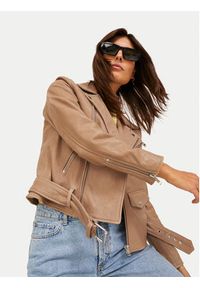 JJXX Kurtka skórzana Holly 12200286 Brązowy Regular Fit. Kolor: brązowy. Materiał: skóra #5
