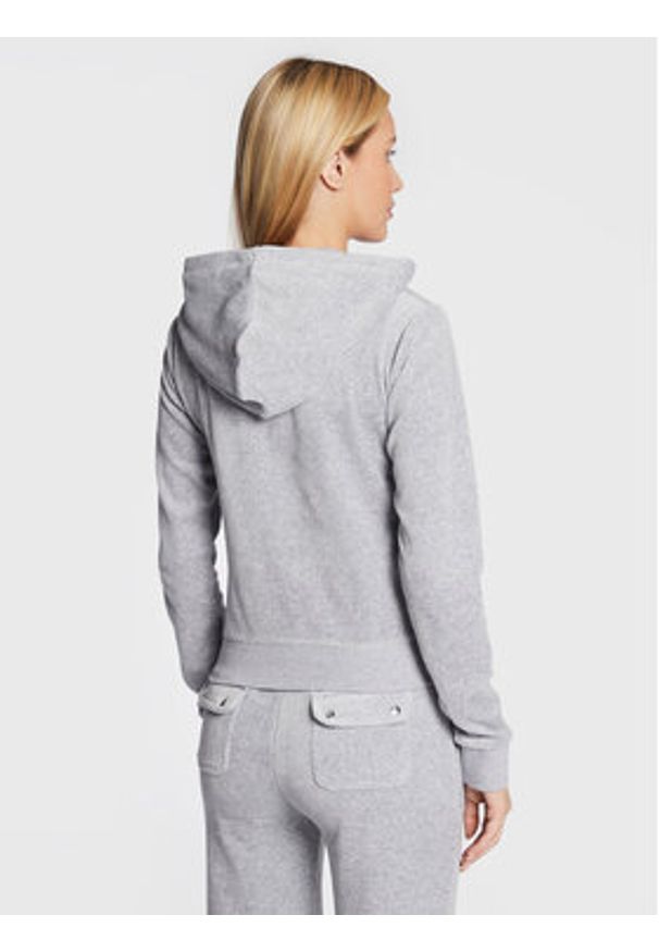 Juicy Couture Bluza Robertson JCAP176 Szary Slim Fit. Kolor: szary. Materiał: bawełna