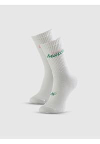 4f - 4F Skarpetki długie (3-pack) damskie - multikolor 39-42. Kolor: wielokolorowy. Wzór: prążki, haft. Sport: turystyka piesza #1