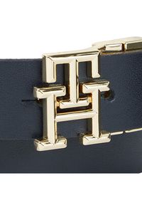 TOMMY HILFIGER - Tommy Hilfiger Pasek Damski Th Logo Rev 3.0 AW0AW15371 Granatowy. Kolor: niebieski