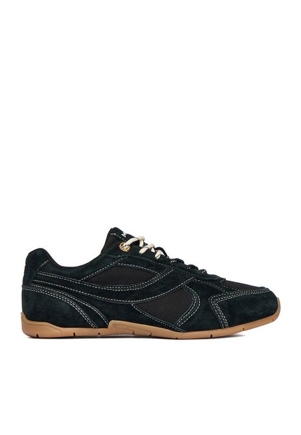 MEXX Sneakersy EO-MI001011061W Czarny. Kolor: czarny. Materiał: skóra, zamsz