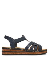 Rieker Sandały CEO-62918-14 Granatowy. Kolor: niebieski. Materiał: skóra #1