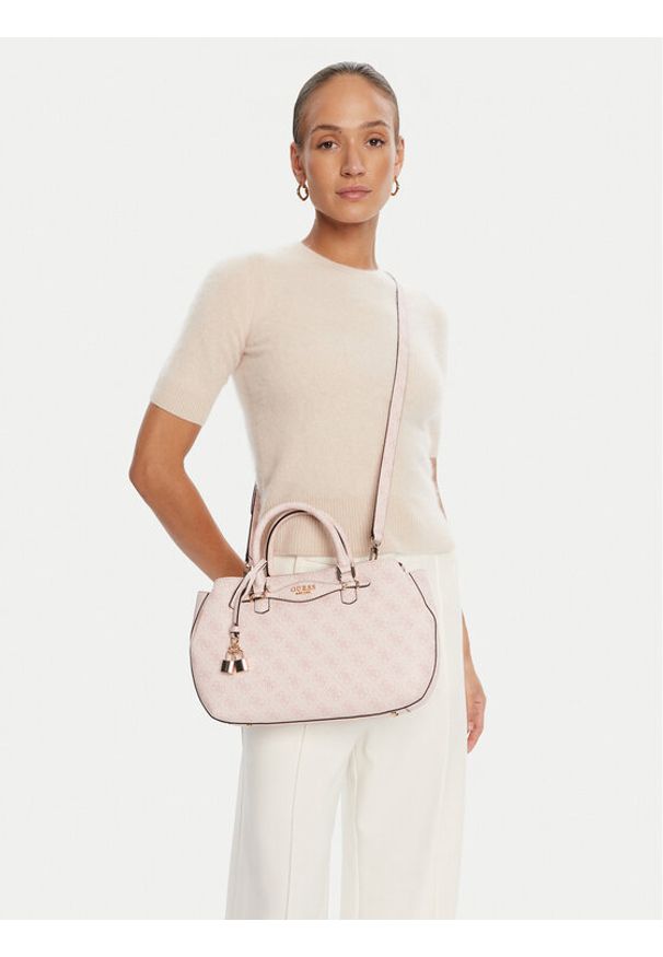Guess Torebka Katya HWSG96 52060 Różowy. Kolor: różowy. Materiał: skórzane