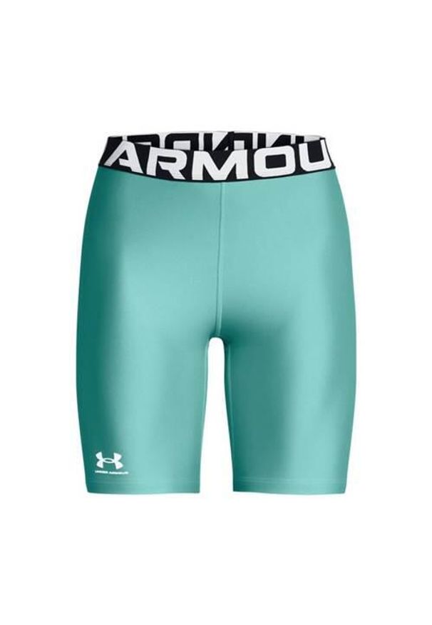 Spodenki treningowe damskie Under Armour 1383627482. Kolor: niebieski. Materiał: syntetyk, materiał. Długość: krótkie