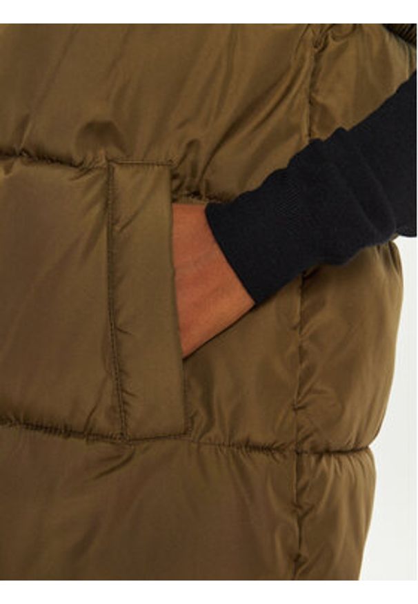 Vero Moda Bezrękawnik Ligaane 10298757 Brązowy Regular Fit. Kolor: brązowy. Materiał: syntetyk. Długość rękawa: bez rękawów